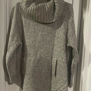 Cynthia Rowley Speckled Gray Turtleneck Sweater